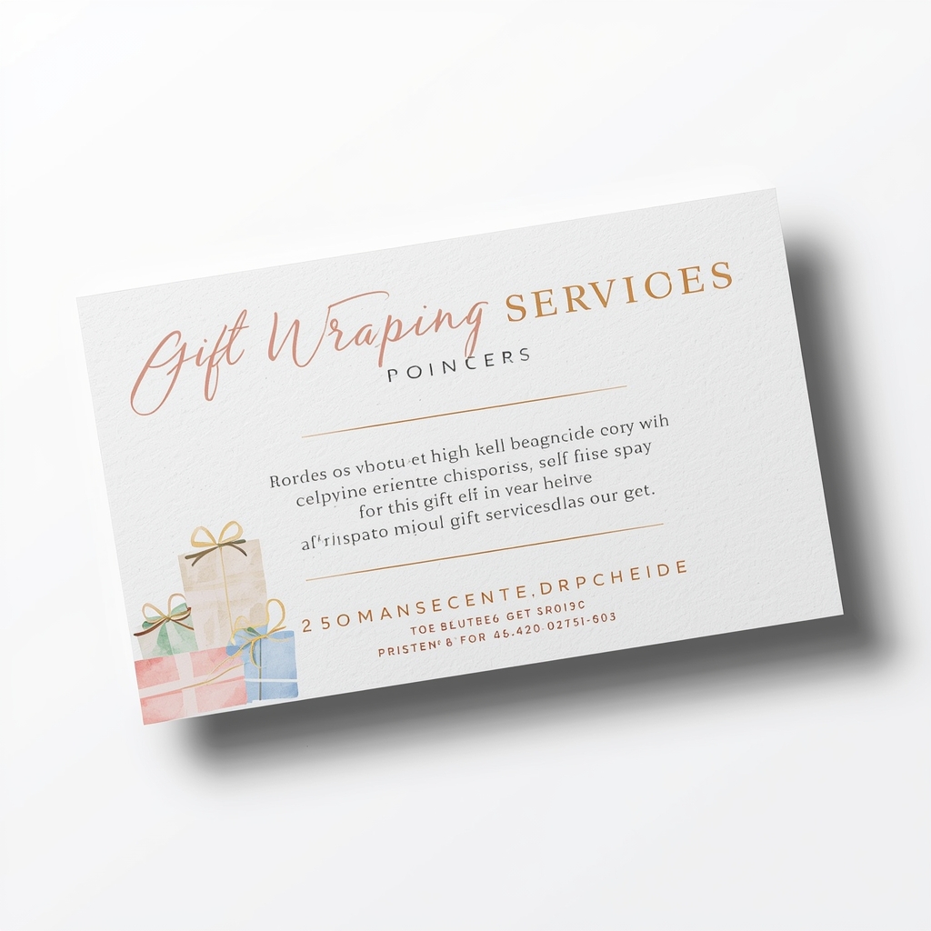 Handmade greeting card with decorative elements